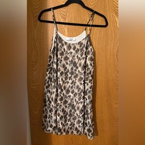 CJLA “Macy” Leopard Print Spaghetti Strap Dress